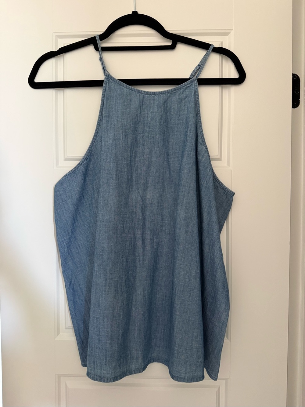 Old Navy Light Blue Chambray Halter Top